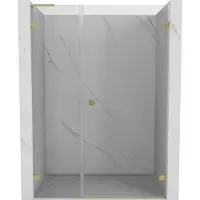 Mexen Lunar-B L Duschpendeltür rechts 150 cm, transparent, gold gebürstet - 832SL-150-050-55-00-P