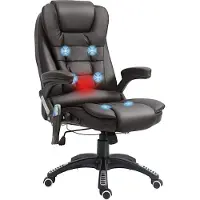 Homeco Massagesessel Bürosessel Chefsessel Sessel Drehstuhl mit Wärmefunktion