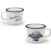 Volkswagen Original VW T1 Bulli Emaille Becher Tasse Kaffeebecher Trinkbecher Henkelbecher ...