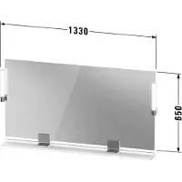 Duravit SV7425010180000 Sivida Spiegel 1330x650x36,LED,Dimmf.