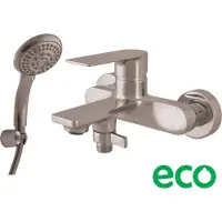 RAV copy of NIL Wand-Badewannenarmatur in Chrom SLEZAK Ihre Wahl: Mit Handbrause mit festem Halter,