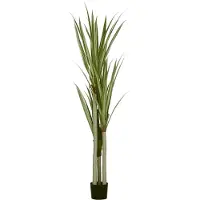 HOMCOM Artificial Plants PEVA Bambus Ø17 x 190H cm Smaragdgrün