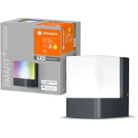 Ledvance 478114, Intelligente Wandleuchte, WLAN, Grau, Aluminium, Polycarbonat (PC), 3000 K, 500 lm