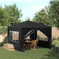 Prolenta Maison Exclusive - Partyzelt 3 x 3 m Anthrazit