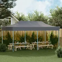 Prolenta Maison Exclusive - Pop-Up-Partyzelt Faltbar 3x6 m Anthrazit