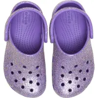 Crocs Classic Fantasy Glitter Kids Pantoffeln, Lila, 20-21