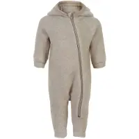 Mikk-Line Overall m. Kapuze - Wolle - Melange Offwhite - - 56 - Overalls