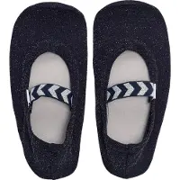 Hummel Gym Shoe Kinder Indoor Turnschläppchen dunkelblau/glitzer 204865-1009, Schuhgröße:28 EU