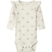 Lil´ Atelier Lil' Atelier Body l/ä - Noos - Rib - NbfGavo - Pastel Pergament/ - - 62 - Body L/Ä