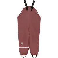 CeLaVi Regenhose m. Träger - Recycelt PU - Rose Brown - - 70 - Regenhosen