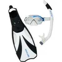 Aqua Lung Schnorchelset - Adult - Compass - Black/White - - XL - XLarge - Schnorchel