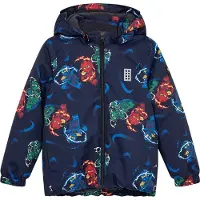 Lego Wear LEGO Ninjago Winterjacke - LWJaz 712 - Navy m. Ninjas - - 4 Jahre (104) - Winterjacken