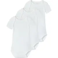 Name it Body k/ä - Noos - NbnBody - 3er-Pack - Bright White - - 68 - Body K/Ä