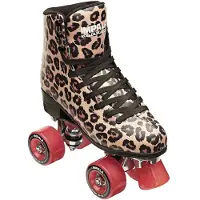 Impala Rollschuhe - Quad Skate - Braun Leopard - - 35 - Rollschuhe