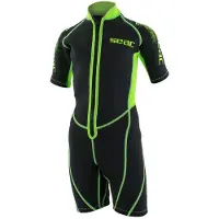 Seac Sub Neoprenanzug - Look Shorty Kid 2, 5 mm - Schwarz/Limette - - 5 Jahre (110) - Neoprenanzüge