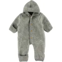 Engel Overall - Wolle - Grau Meliert - - 86/92 - Overalls
