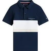 Tommy Hilfiger Boys Mini Embroidered Polo Dark Night Navy Colourblock Größe: 6 | Hemden Outlet | kids | Schwarz