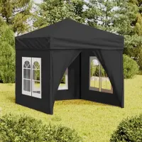 vidaXL Design Partyzelt Faltbar mit Seitenwänden Anthrazit 2x2 m - Pavillons & Partyzelte 2025 Neu2240966 1parcel