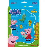 Hama Midi Perlen - Peppa Wutz + Kleine Schwester Evie - 2000 st. - - One Size - Perlen