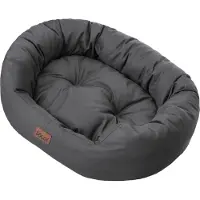 Doggy Hundebett mit Wasserdichtes Matratze "Amazing" – Orthopädisches Haustierbett oval für Innen & Außen – 115x95 cm