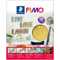 Staedtler FIMO-Metallplatten - Gold - 10 Blatt - - One Size - Kreatives Spielset