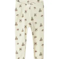 Lil´ Atelier Lil' Atelier Leggings - Rib - NbnGavo - Turteltaube/Spielzeug - - 74 - Leggings