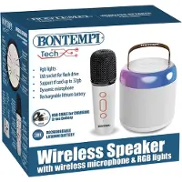 Bontempi Mini Lautsprecher m. Mikrofon/Licht – kabellos - - One Size - Lautsprecher
