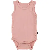 Minymo Body ohne Ärmel - Bambus - Rosa - - 74 - Body ärmellos