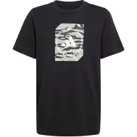 Adidas T-Shirt SPORTSWEAR "CAMO BOX KIDS", Jungen, Gr. 140, schwarz, Obermaterial: 100% Baumwolle, normal, Rundhals, Shirts T-Shirt