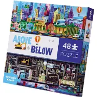 Crocodile Creek Puzzle Stadt 48 Teile Lernspielzeug aus Karton