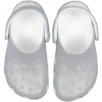 Crocs Sandale Classic Iridescent Glitter Kleinkinder White-Schuhgröße 34 - 35