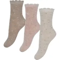 Minymo Socken - 3er-Pack - Brüniert Lilac - - 31/34 - Socken