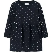 Name it Mädchen Nmfdavina Ls Sweat Bru Dress Noos, Dark Sapphire, 98