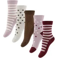 Minymo Socken - 5er-Pack - Rosa Rauch - - 23/26 - Socken