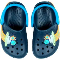 Crocs Toddler Classic UFO Lights Clog Kleinkinder Sandale mit LED Lichter Dunkelblau/Blau (Navy), 211623-410