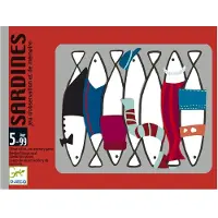 Djeco Sardines Kartenspiel 12x12 cm, 50 Karten, 2-4 Spieler, 15 Min.
