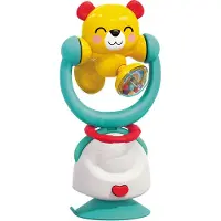 Kinder and Kids 2-in-1 Rassel mit Saugnapf Kung Fu Bär, Babyspielzeug