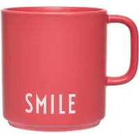 Design Letters Becher - Favourite - Lächeln - Rot - - One Size - Becher