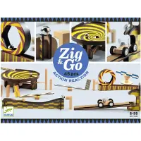 Djeco Kugelbahn - 45 Teile - Zig & Go - Holz - - One Size - Kugelbahn