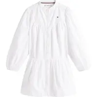 Tommy Hilfiger Girls Broderie Anglaise Shirt Dress White Größe: 8 | Kleider Outlet | Unisex | Weiß