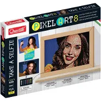 Quercetti PixelArt 8 - Machen Sie ein Selfie - 9600 Teile - 0077 - - One Size - Kreatives Spielset
