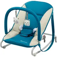 Bebeconfort Starlight Babywippe, 5-fach verstellbare Rückenlehne, 3-Punkt-Gurts, Happy day