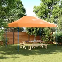 vidaXL "im " Partyzelt Faltbar Pop-Up Orange 410x279x315 cm - Pavillons & Partyzelte CC17541