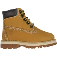 Timberland Unisex für Kinder. TB0A28VM2311 Leder-Schnürstiefel Courma gelb (24), Wohnung, Schnürsenkel, Reißverschluss, Lässig, Kinderbeklei