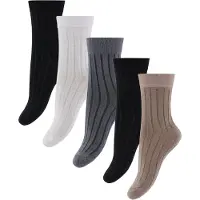 Minymo Socken - Knöchelsocken - 5er-Pack - Black - - 27/30 - Socken