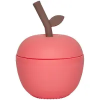 OYOY Apple Trinkhalmbecher, Cherry Red
