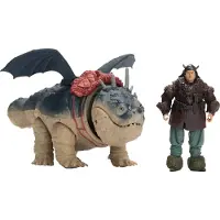Dragons Deluxe Viking Und Drache-gronckle + Fishlegs Figur