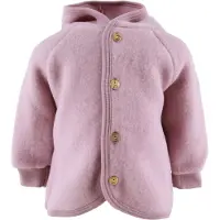 Engel - Kinder Kapuzenjacke mit Holzknöpfen - Wolljacke Gr 62/68 rosa