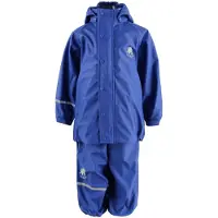 CeLaVi Kinder feste PU grundlegende Regenbekleidung Set Ozeanblau Oceanblue