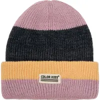 Color Kids Mütze - Wolle/Acryl - Strick - Holzrose - - 50 cm - Mützen